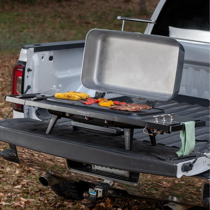 Everdure Furnace 52-Inch 3-Burner Propane Gas Grill with Stand HBG3GUS