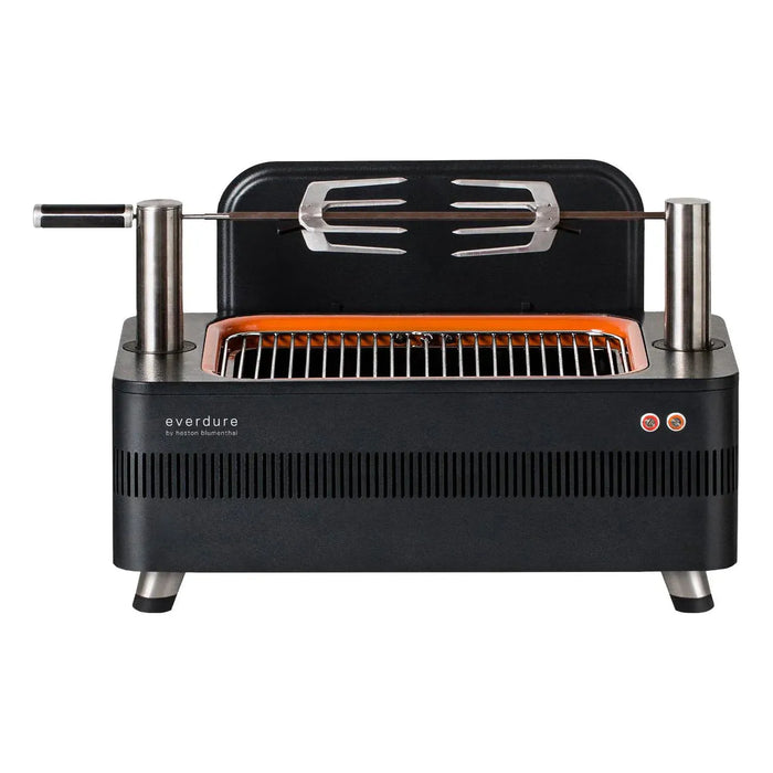 Everdure Fusion 29-Inch Charcoal Grill with Rotisserie & Electronic Ignition HBCE1BSUS