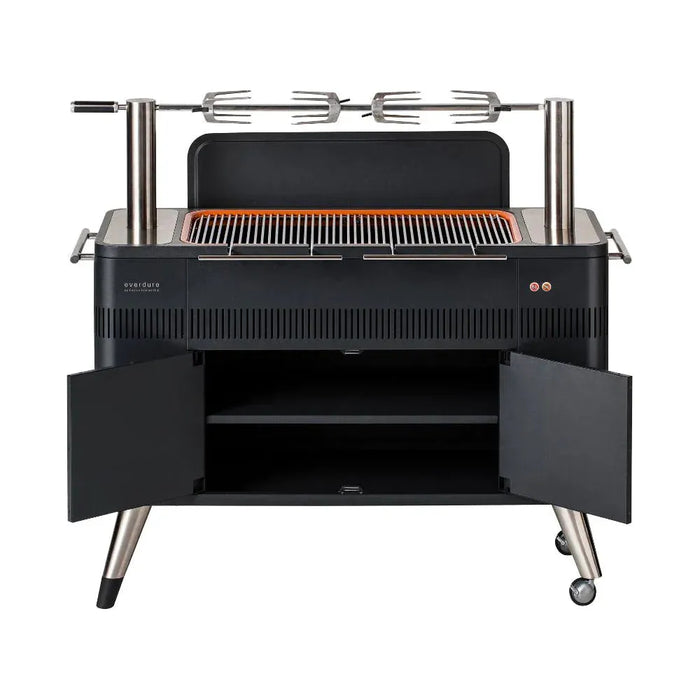 Everdure HUB 54-Inch Charcoal Grill with Rotisserie & Electronic Ignition HBCE2BUS