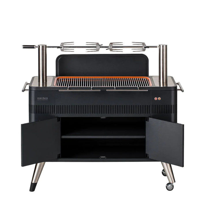 Everdure Everdure HUB 54-Inch Charcoal Grill With Rotisserie & Electronic Ignition - HBCE2BUS
