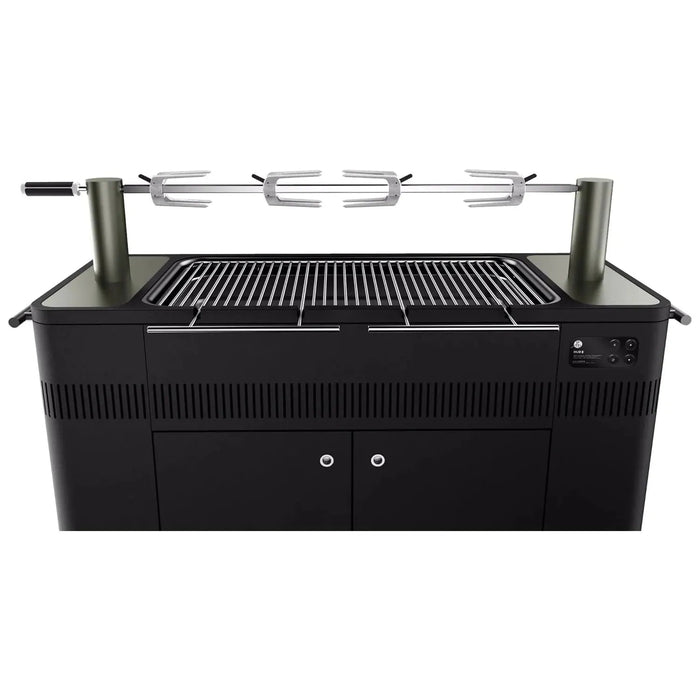 Everdure HUB II 54-Inch Charcoal Grill with Rotisserie & Electronic Ignition HBCE3BUS