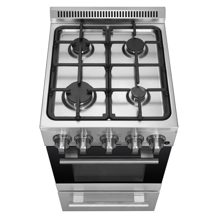 Forno 20-Inch Lamazze Gas Range with 4 Burners and 21,200 BTUs in Stainless Steel (FFSGS6265-20)