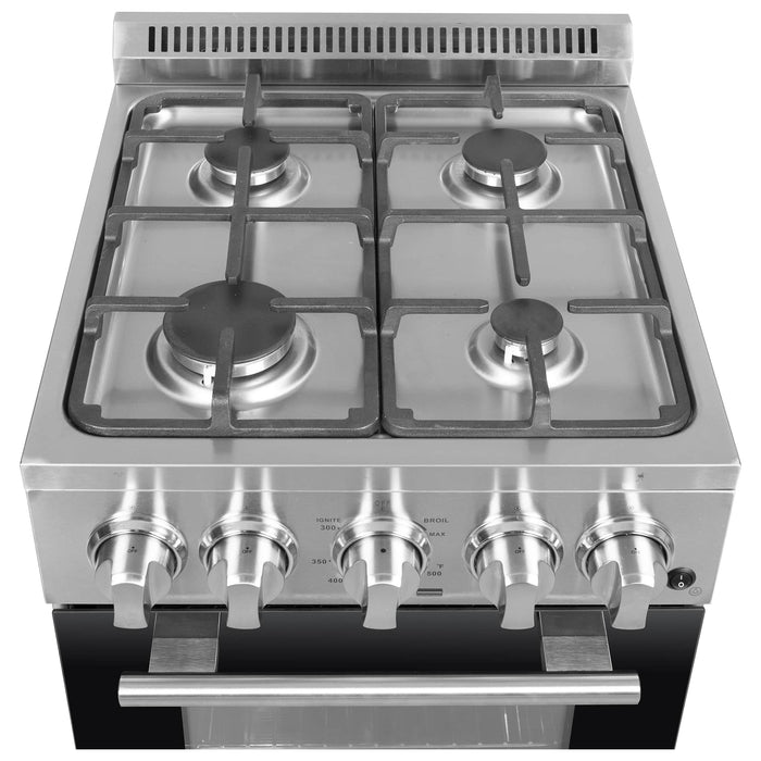 Forno Ranges Forno 20-Inch Lamazze Gas Range with 4 Burners and 21,200 BTUs in Stainless Steel (FFSGS6265-20)