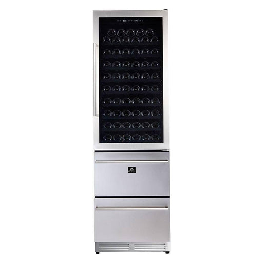 Forno 24'' Built-In Compressor Wine Cooler - Dual Zone - 108 Bottles (FWCDR6628-24S)