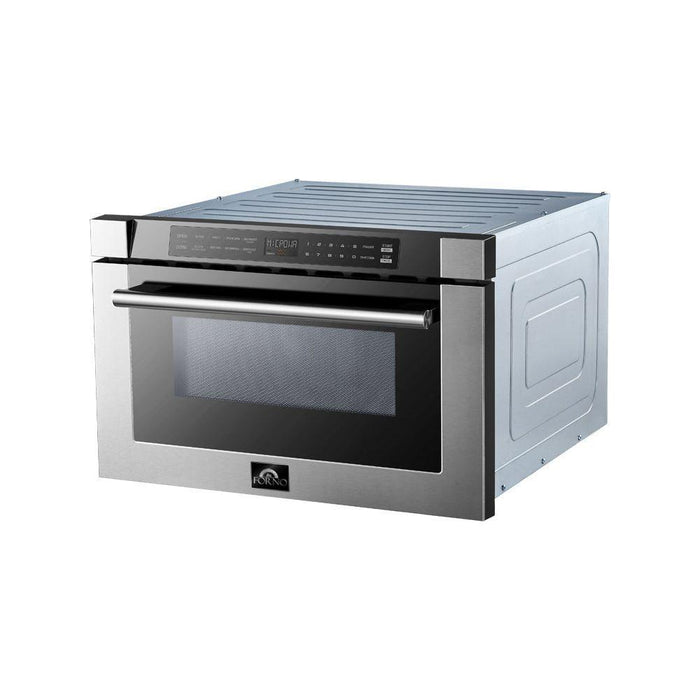 Forno 24-Inch 1.2 cu. ft. Microwave Drawer in Stainless Steel (FMWDR3000-24)