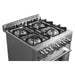 Forno 24-Inch Gas Range with 4 Burners and 38,000 BTUs in Stainless Steel (FFSGS6272-24)