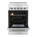 Forno 24" Pro-Style Electric Range with 4 Burners in Stainless Steel FFSEL6069-24