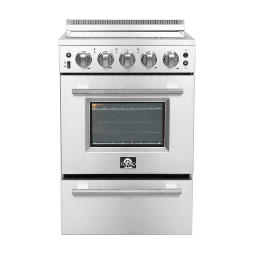 Forno 24" Pro-Style Electric Range with 4 Burners in Stainless Steel FFSEL6069-24