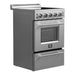 Forno 24" Pro-Style Electric Range with 4 Burners in Stainless Steel FFSEL6069-24