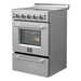 Forno 24" Pro-Style Electric Range with 4 Burners in Stainless Steel FFSEL6069-24