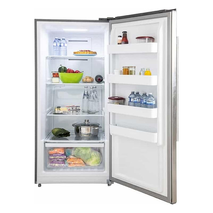 Forno Refrigerators Forno 28" Rizzuto 13.8 cu.ft. Pro-Style Dual Combination Refrigerator & Freezer with 4" Stainless Steel Grill Trim Kit FFFFD1933-32RS