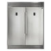 Forno Kitchen Appliance Packages Forno 3-Piece Appliance Package - 30-Inch Dual Fuel Range, 56-Inch Pro-Style Refrigerator & Wall Mount Hood with Backsplash in Stainless Steel