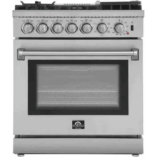 Forno Kitchen Appliance Packages Forno 30" Dual Fuel Range, 30" Range Hood and 60" Refrigerator Appliance Package