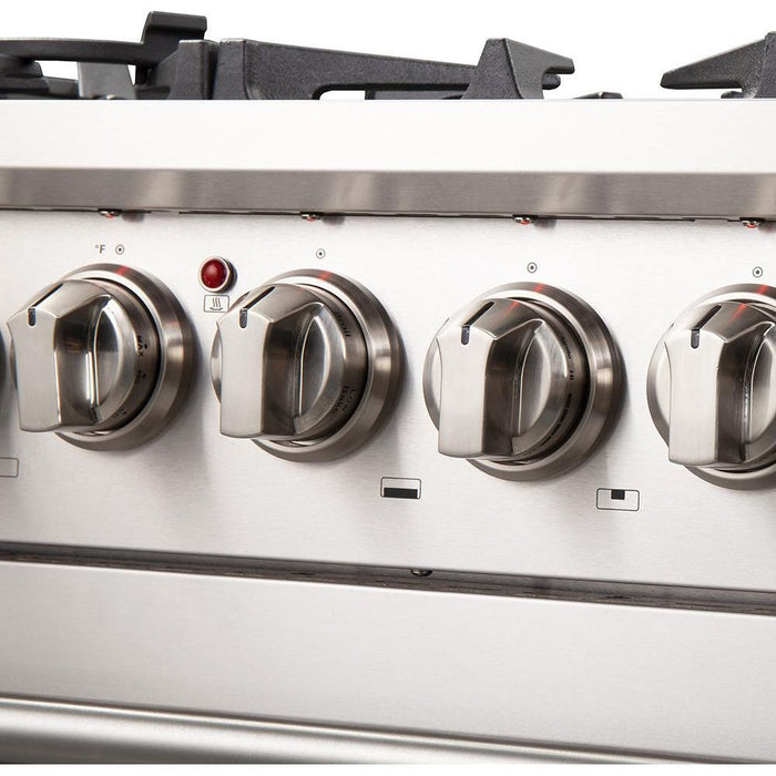 Forno Ranges Forno 30-Inch Capriasca Dual Fuel Range with 240v Electric Oven - 5 Burners, Convection Oven and 100,000 BTUs (FFSGS6187-30)