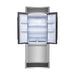 Forno 30-Inch French Door Built-In Refrigerator with 17.5 Cu Ft and Ice Maker in Stainless Steel with 4” Decorative Grill (FFFFD1974-35SG)