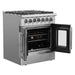 Forno 30-Inch Galiano Freestanding French Door Dual Fuel Range with 5 Burners and 68,000 BTUs in Stainless Steel (FFSGS6356-30)