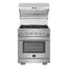 Forno Kitchen Appliance Packages Forno 30 Inch Gas Range and Wall Mount Range Hood Appliance Package