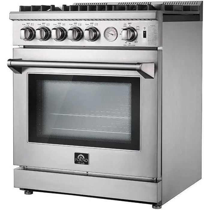 Forno 30 Inch Gas Range, Dishwasher and Refrigerator Appliance Package