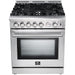 Forno Kitchen Appliance Packages Forno 30 Inch Gas Range, Dishwasher and Refrigerator Appliance Package