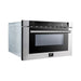 Forno 30 Inch Gas Range, Wall Mount Range Hood, Microwave Drawer and Dishwasher Appliance Package