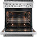 Forno Kitchen Appliance Packages Forno 30 Inch Gas Range, Wall Mount Range Hood, Microwave Drawer and Dishwasher Appliance Package
