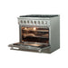 Forno Ranges Stainless Forno 36" Galiano Dual Fuel Range with 6 Gas Burners and 240v Electric Convection Oven (FFSGS6156-36)