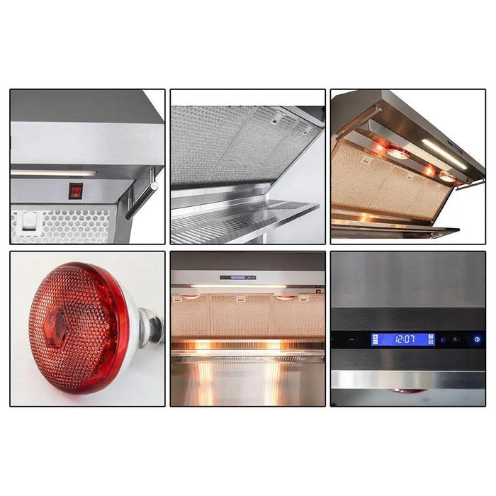 Forno 36 Inch Dual Fuel Range and Wall Mount Range Hood Appliance Package