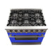 Forno Ranges Forno 36-Inch Galiano Gas Range with 6 Gas Burners and Convection Oven in Stainless Steel with Blue Door (FFSGS6244-36BLU)