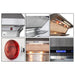 Forno 36 Inch Gas Burner/Electric Oven Pro Range and Wall Mount Range Hood Appliance Package