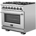 Forno 36 Inch Gas Burner/Electric Oven Pro Range, Dishwasher and Refrigerator Appliance Package