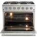 Forno 36 Inch Gas Range, Dishwasher and 60 Inch Refrigerator Appliance Package