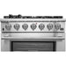 Forno Kitchen Appliance Packages Forno 36 Inch Pro Gas Range, Wall Mount Range Hood and Microwave Drawer Appliance Package