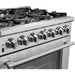 Forno 36 Inch Pro Gas Range, Wall Mount Range Hood, Microwave Drawer and Dishwasher Appliance Package