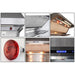 Forno 36-Inch Wall Mount Range Hood with Red Light Warmer, Shelf/Backsplash, and 1200 CFM Motor (FRHWM5029-36HB)