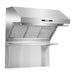 Forno 36-Inch Wall Mount Range Hood with Red Light Warmer, Shelf/Backsplash, and 1200 CFM Motor (FRHWM5029-36HB)