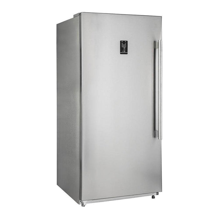 Forno 48" Dual Fuel Range, 56" Pro-Style Refrigerator & Stainless Steel Wall Mount Hood with Backsplash Appliance Package