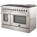 Forno 48" Dual Fuel Range + Wall Mount Range Hood Appliance Package