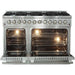 Forno 48" Dual Fuel Range + Wall Mount Range Hood Appliance Package