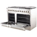Forno Kitchen Appliance Packages Forno 48" Dual Fuel Range + Wall Mount Range Hood + Dishwasher Appliance Package