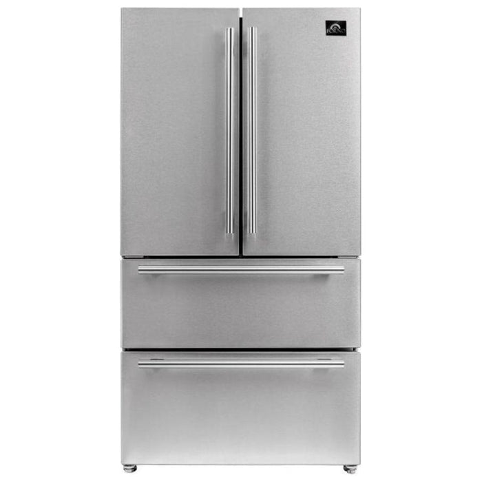 Forno Kitchen Appliance Packages Forno 48" Gas Range, Range Hood and 36" Refrigerator Appliance Package
