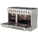 Forno Kitchen Appliance Packages Forno 48" Gas Range + Wall Mount Range Hood Appliance Package