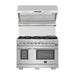 Forno 48 in. Dual Fuel Range + Range Hood + Refrigerator + Microwave Drawer + Dishwasher + Wine Cooler Appliance Package