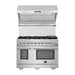 Forno Ranges Forno 48-Inch Capriasca Gas Range with 8 Burners and 160,000 BTUs (FFSGS6260-48)