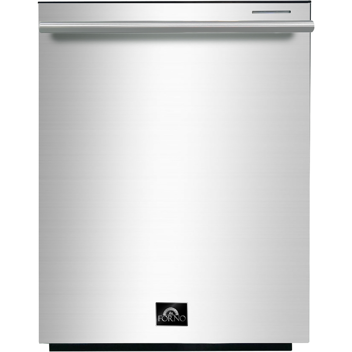Forno Kitchen Appliance Packages Forno 48 Inch Dual Fuel Range, Wall Mount Range Hood and Dishwasher Appliance Package
