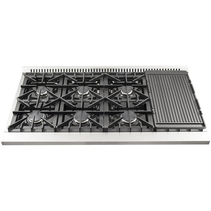 Forno Kitchen Appliance Packages Forno 48 Inch Gas Range and Wall Mount Range Hood Appliance Package
