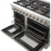 Forno Kitchen Appliance Packages Forno 48 Inch Gas Range, Wall Mount Range Hood and Microwave Drawer Appliance Package