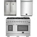 Forno 48 Inch Pro Gas Range, Dishwasher and 60 Inch Refrigerator Appliance Package