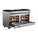 Forno 60-Inch Capriasca Dual Fuel Range with 240v Electric Oven - 10 Sealed Burners and 200,000 BTUs (FFSGS6187-60)