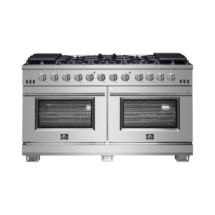 Forno 60-Inch Capriasca Gas Range with 10 Burners and 200,000 BTUs (FFSGS6260-60)