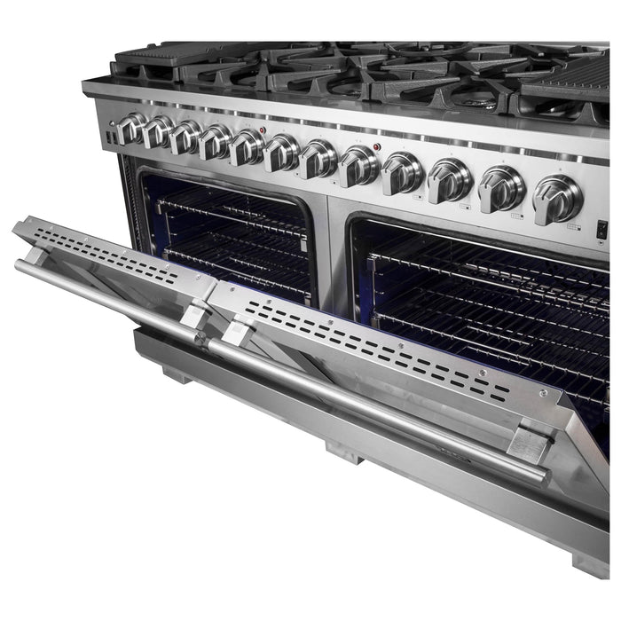 Forno Ranges Forno 60-Inch Capriasca Gas Range with 10 Burners and 200,000 BTUs (FFSGS6260-60)